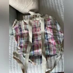 Coach | Bags | Coach Backpack Bag Pastel Plaid | Poshmark display picture 3